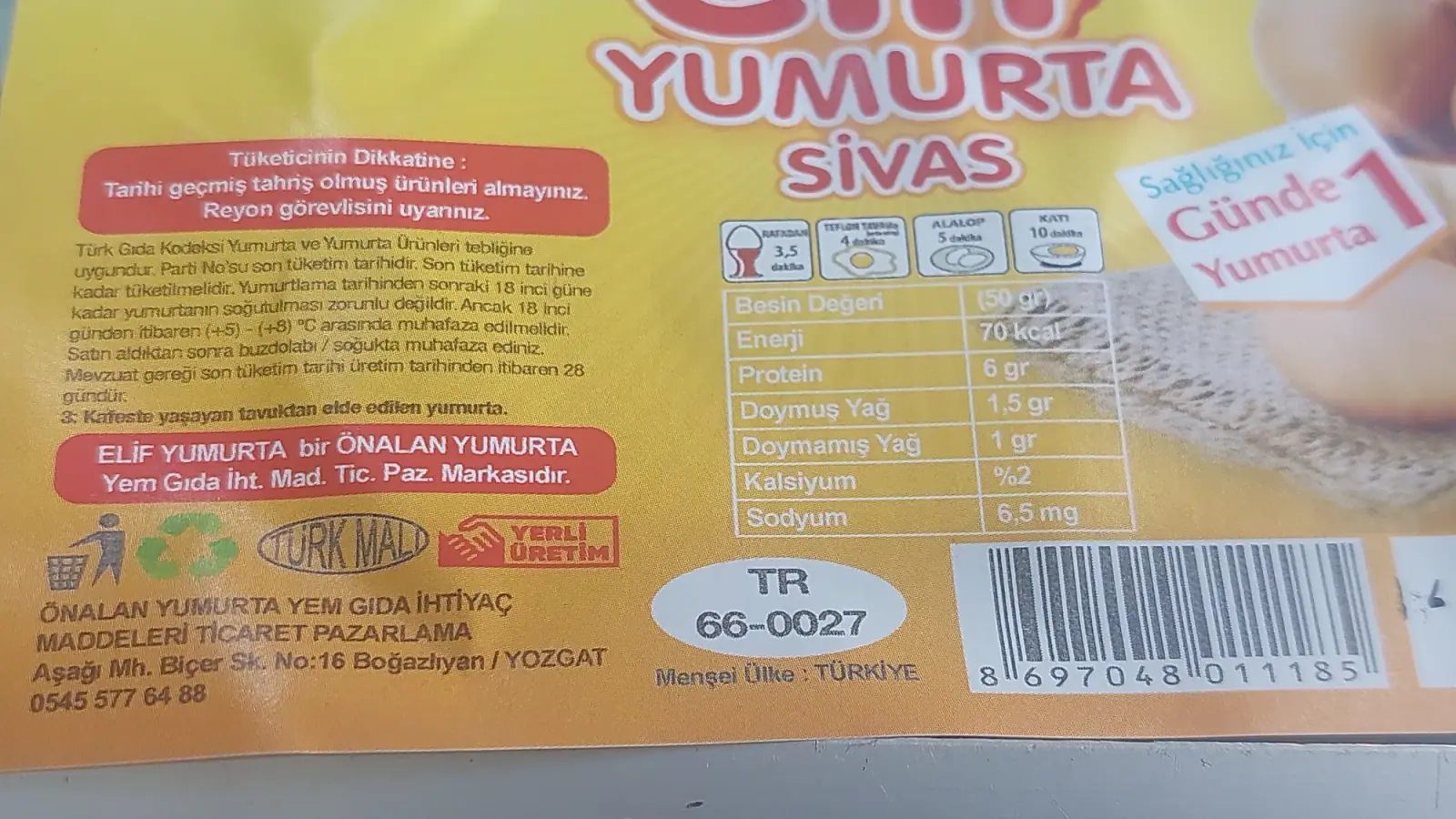 Sivas’ta bozuk yumurta satılıyor!