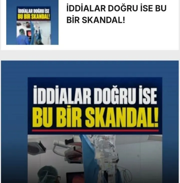 Numune hastanesinde skandal