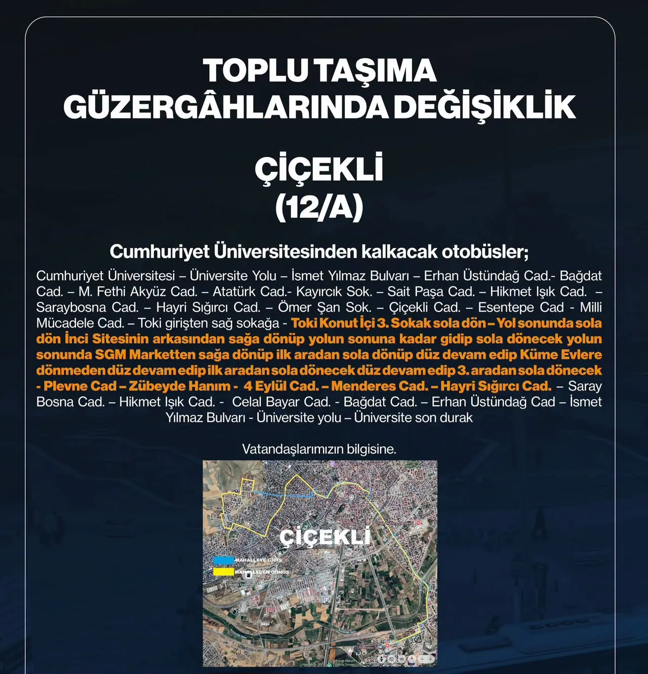 Öztürk: Vatandaşın talebine kulak verildi